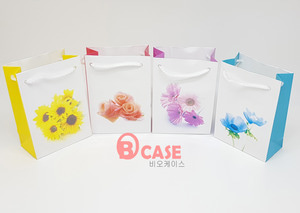 9호 쇼핑백(목걸이,소셋트용) 꽃1팩(100개)